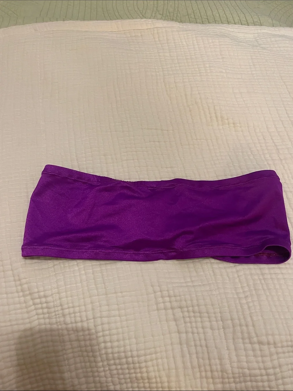 Rue 107 Vibrant Purple Satin Bandeau